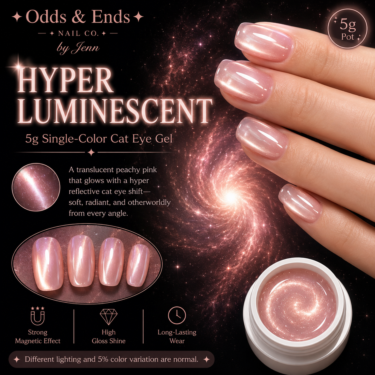 Wormhole Collection | 5g Single-Color Cat Eye Gels