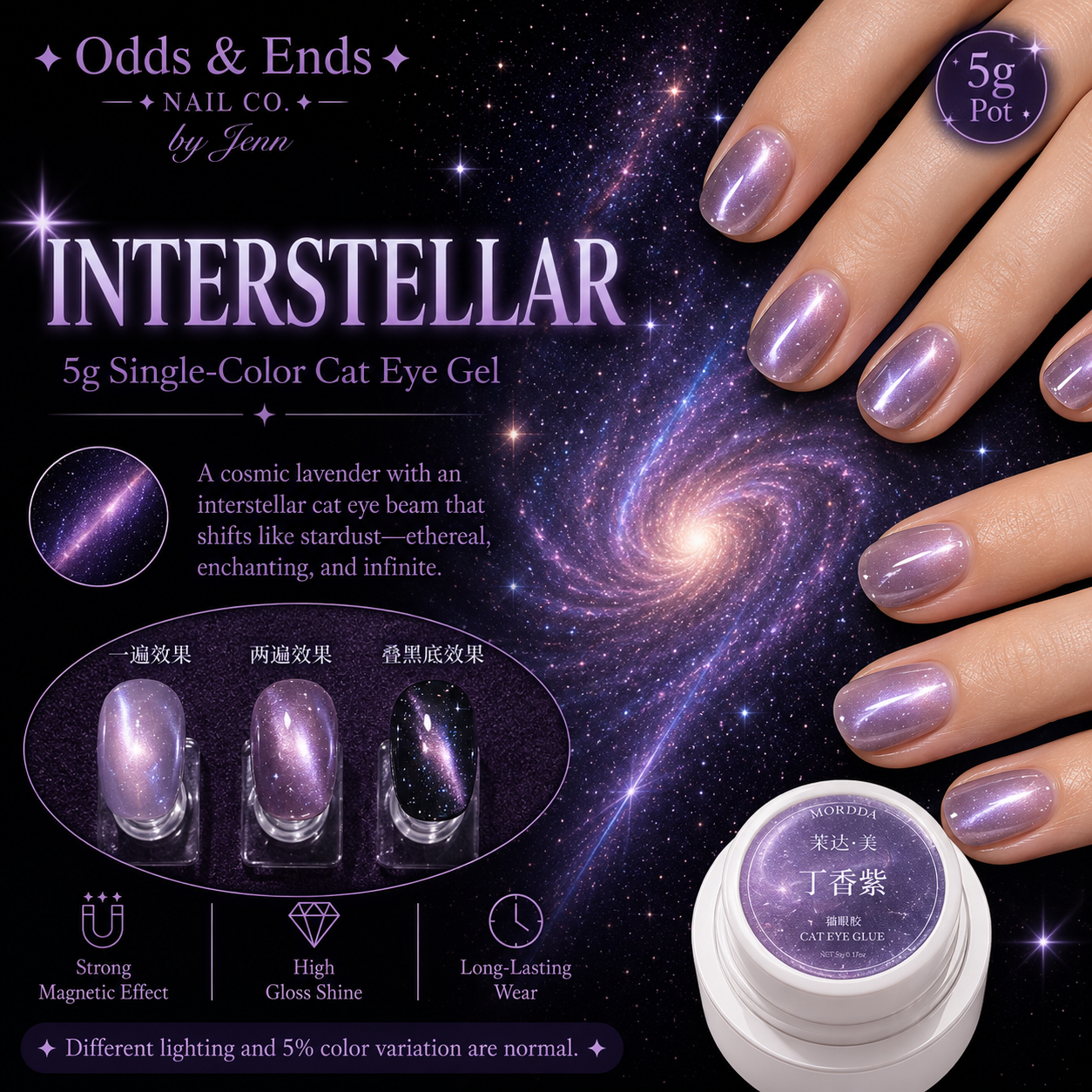 Wormhole Collection | 5g Single-Color Cat Eye Gels