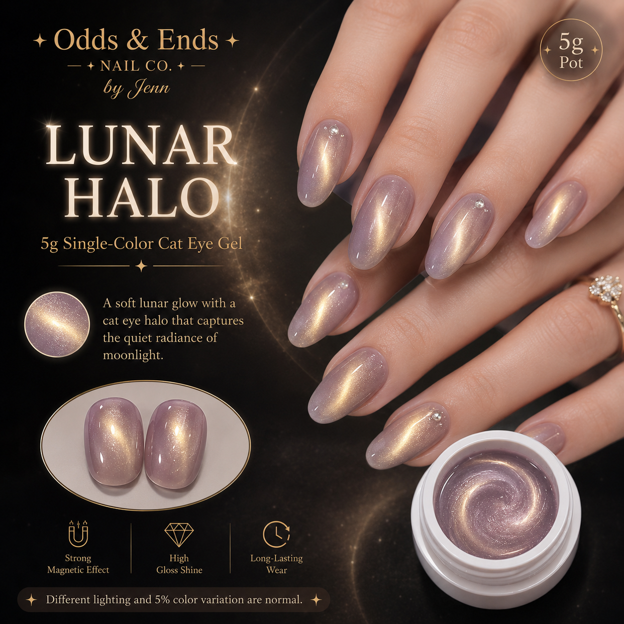 Wormhole Collection | 5g Single-Color Cat Eye Gels