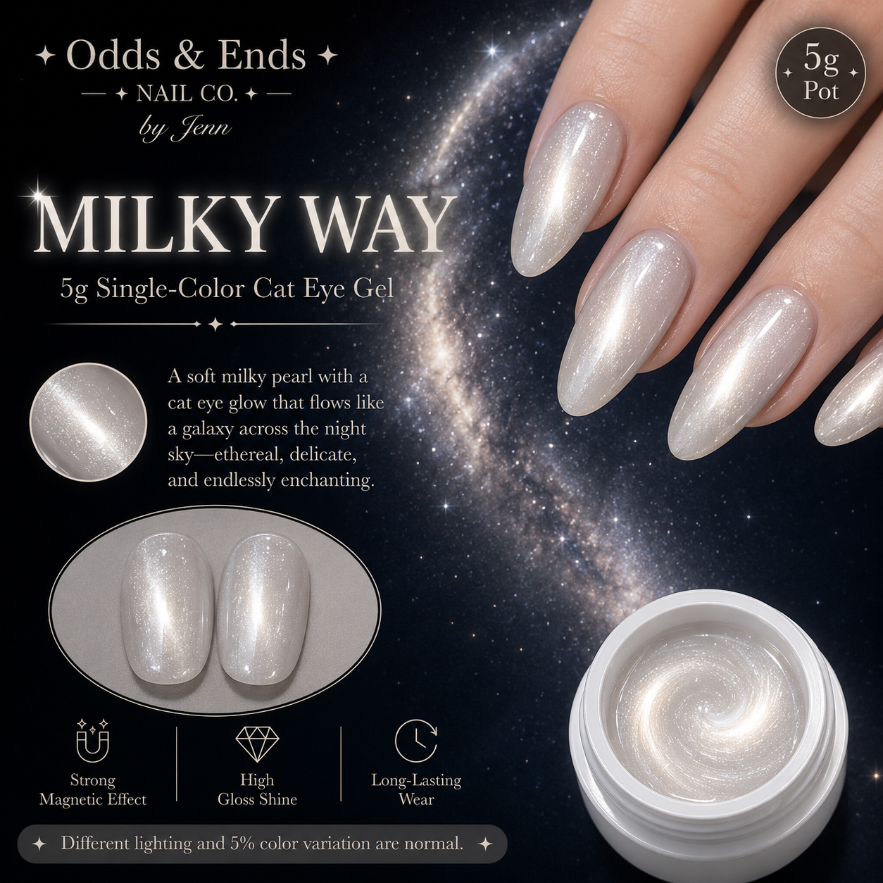 Wormhole Collection | 5g Single-Color Cat Eye Gels