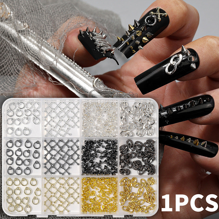Multi-Style 3D Nail Charms Collection | Y2K, Gothic Crosses & Golden Butterfly Assortments