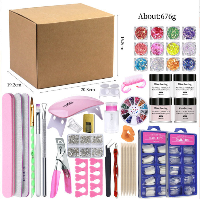 Misscheering Acrylic Nail Starter Kit | Glitter Collection