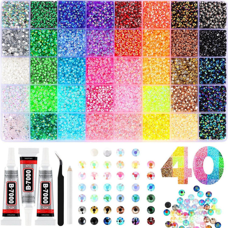 Prism Resin Rhinestone Mega Kit | Mixed Colors (15 to 42 Color Variations)