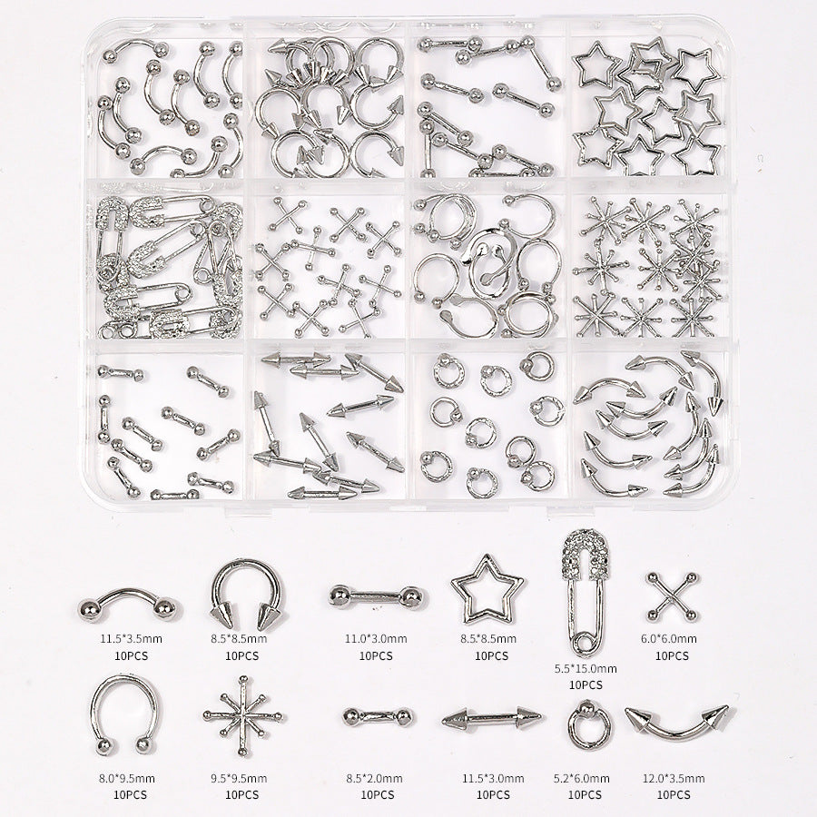 Multi-Style 3D Nail Charms Collection | Y2K, Gothic Crosses & Golden Butterfly Assortments