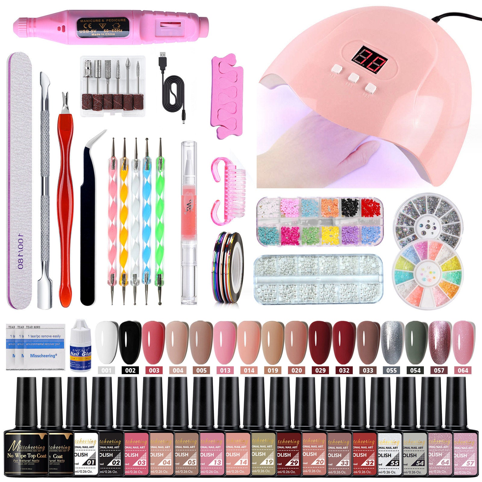 Misscheering Acrylic Nail Starter Kit | Glitter Collection