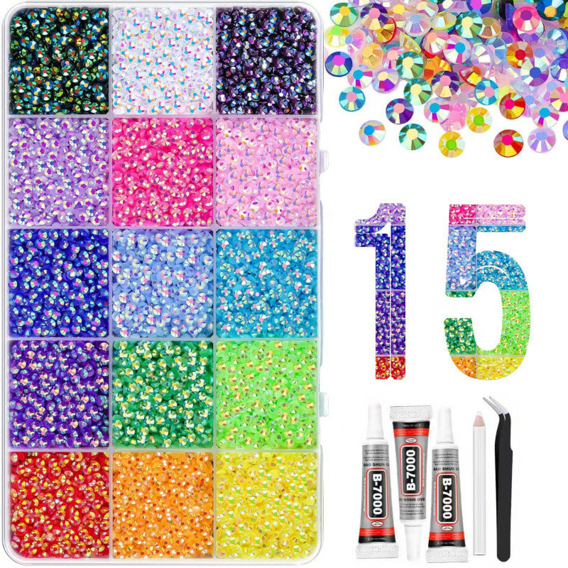 Prism Resin Rhinestone Mega Kit | Mixed Colors (15 to 42 Color Variations)