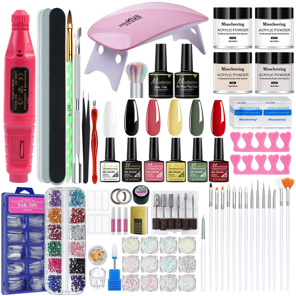 Misscheering Acrylic Nail Starter Kit | Glitter Collection