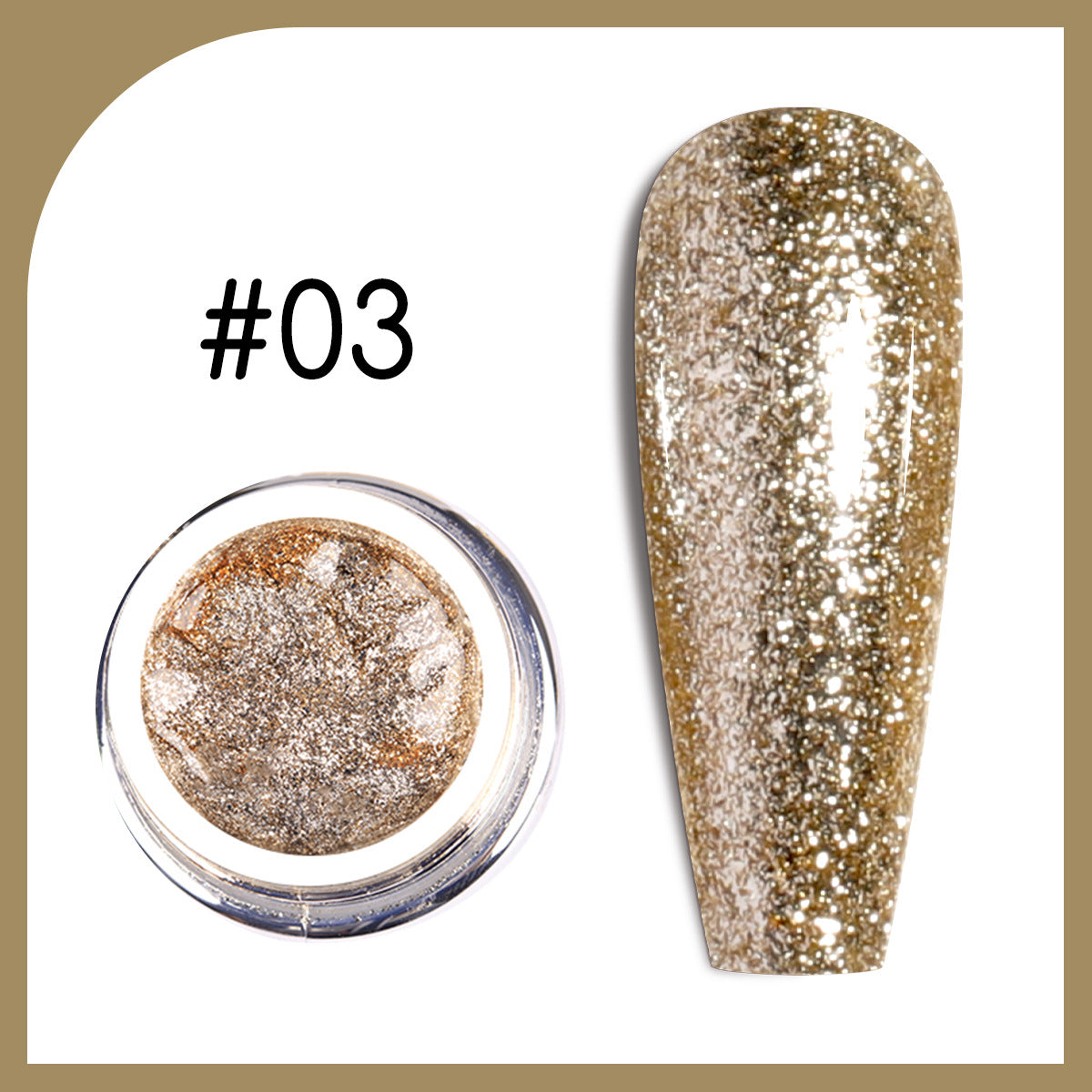 Starlight Platinum Gel | Glitter Gel Collection