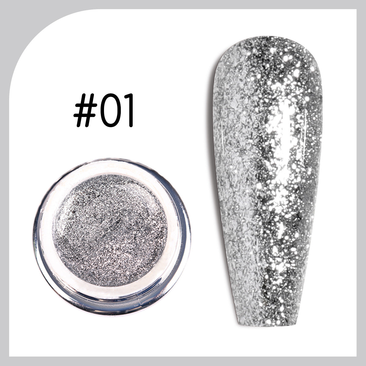 Starlight Platinum Gel | Glitter Gel Collection