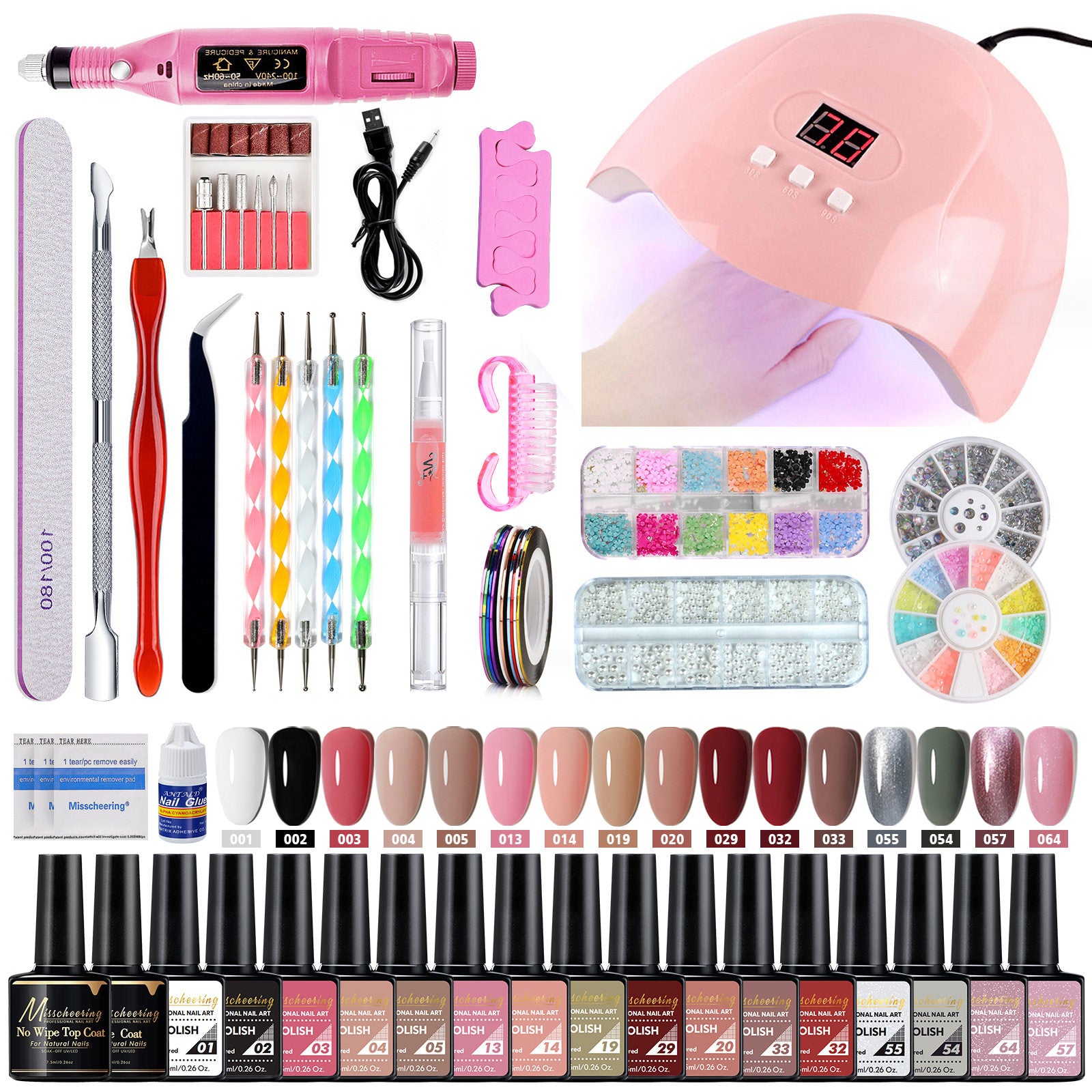 Misscheering Acrylic Nail Starter Kit | Glitter Collection