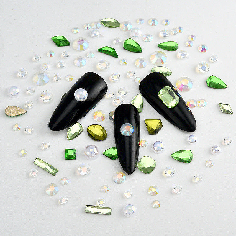 Aura Mixed Embellishment Gem Bags | Shaped Diamonds, Rhinestones & Pearls