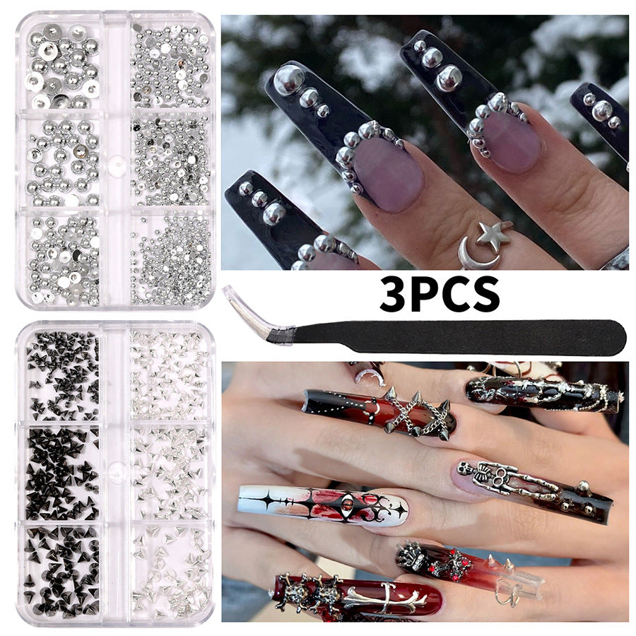 Multi-Style 3D Nail Charms Collection | Y2K, Gothic Crosses & Golden Butterfly Assortments