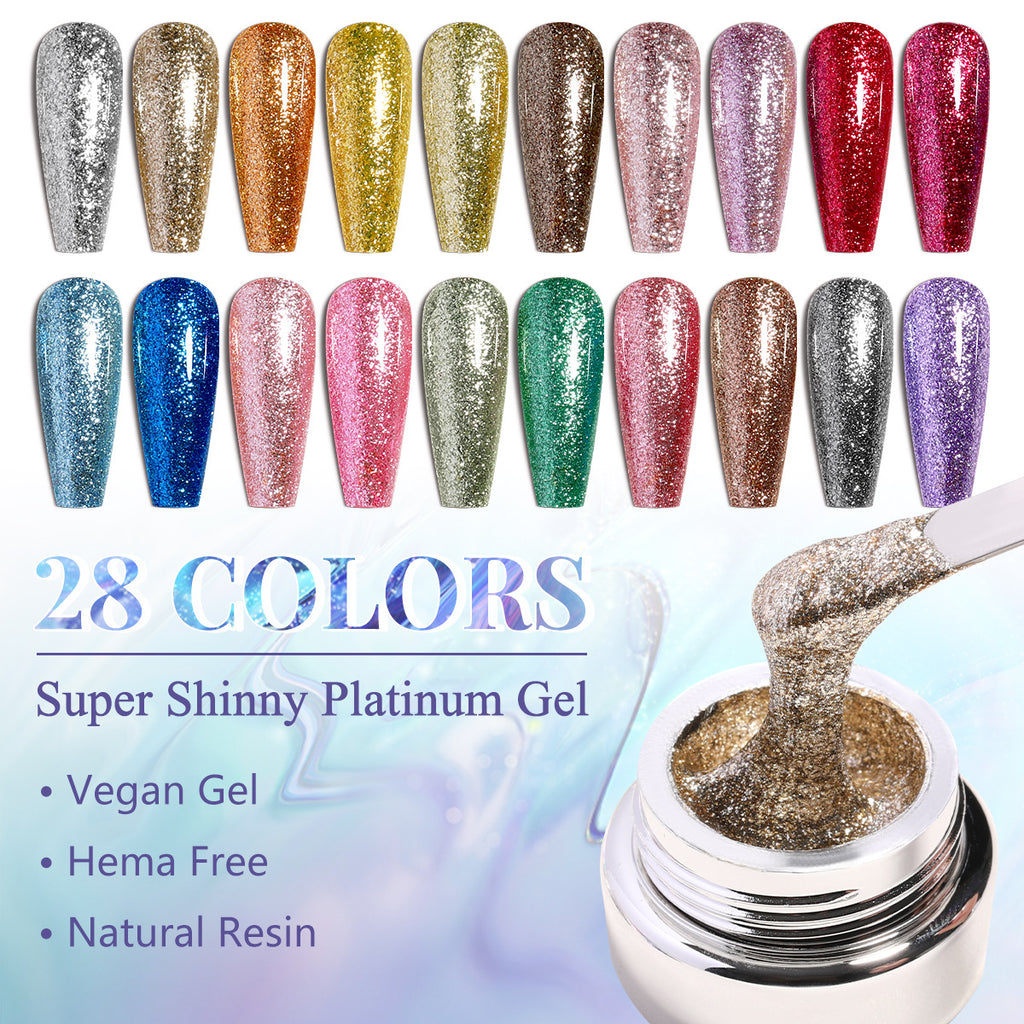 Starlight Platinum Gel | Glitter Gel Collection