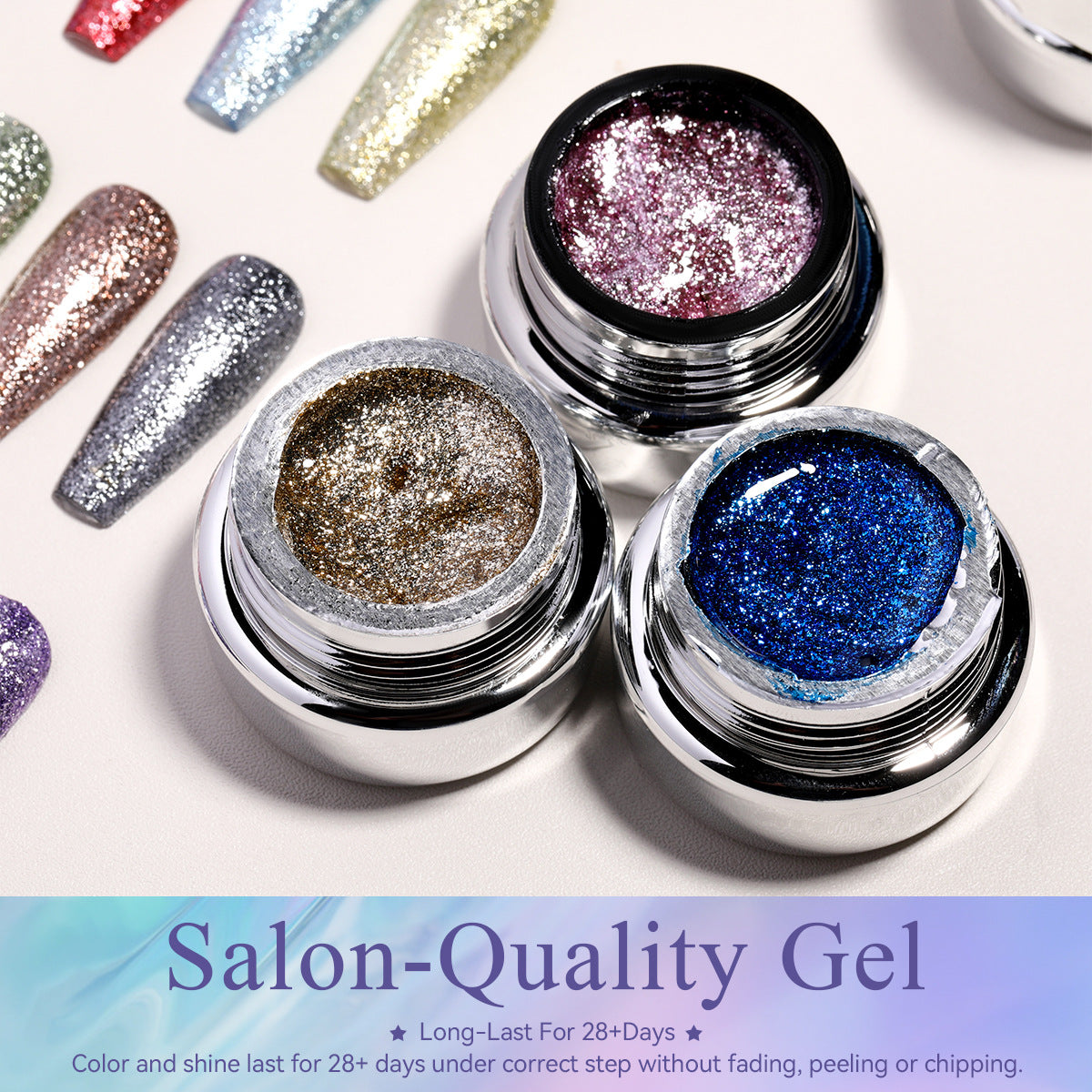 Starlight Platinum Gel | Glitter Gel Collection