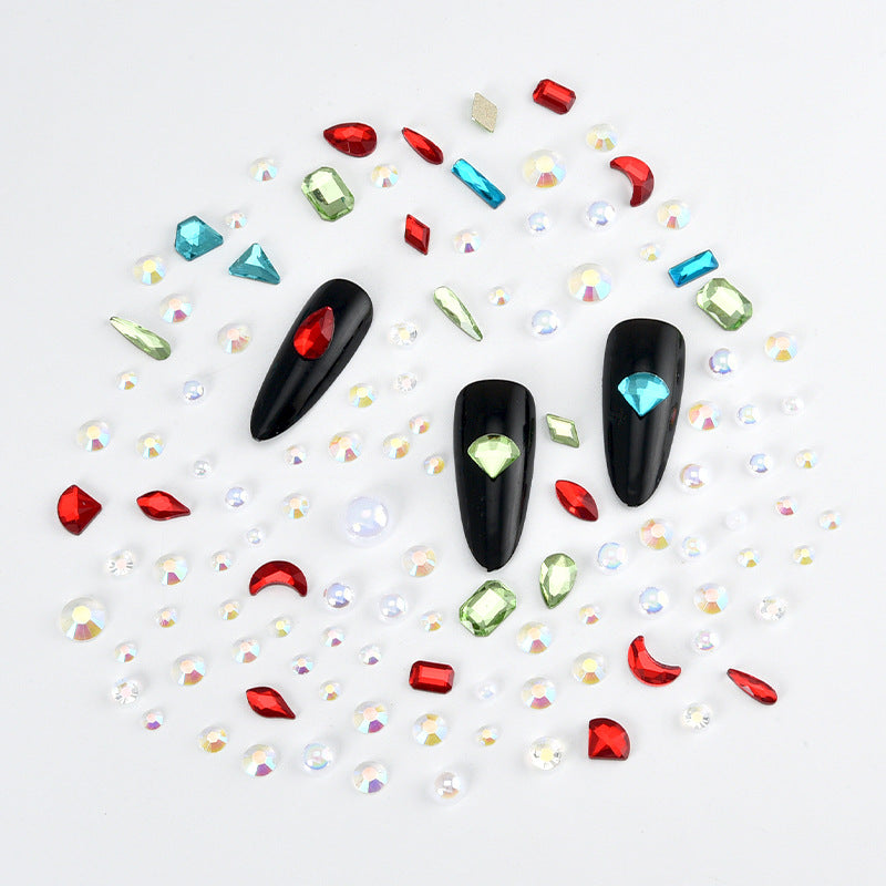 Aura Mixed Embellishment Gem Bags | Shaped Diamonds, Rhinestones & Pearls