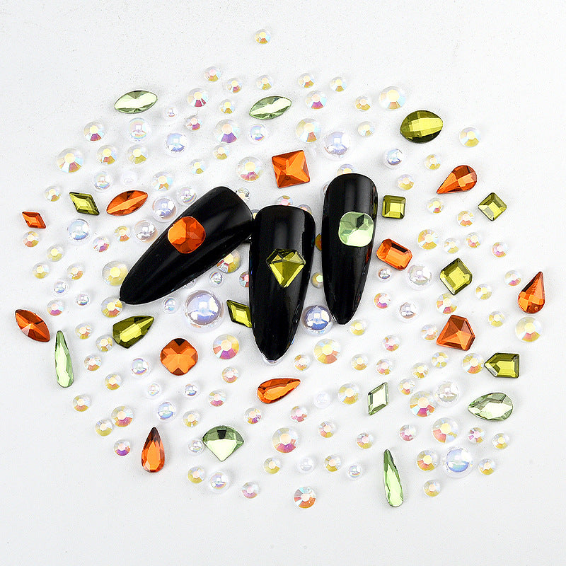 Aura Mixed Embellishment Gem Bags | Shaped Diamonds, Rhinestones & Pearls