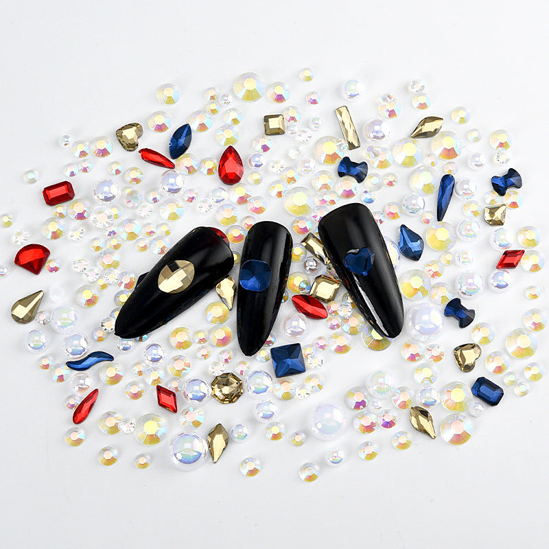 Aura Mixed Embellishment Gem Bags | Shaped Diamonds, Rhinestones & Pearls