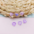 Colorful Heart-Shaped Flat-Back Resin Gems | Nail Art & DIY Decoration