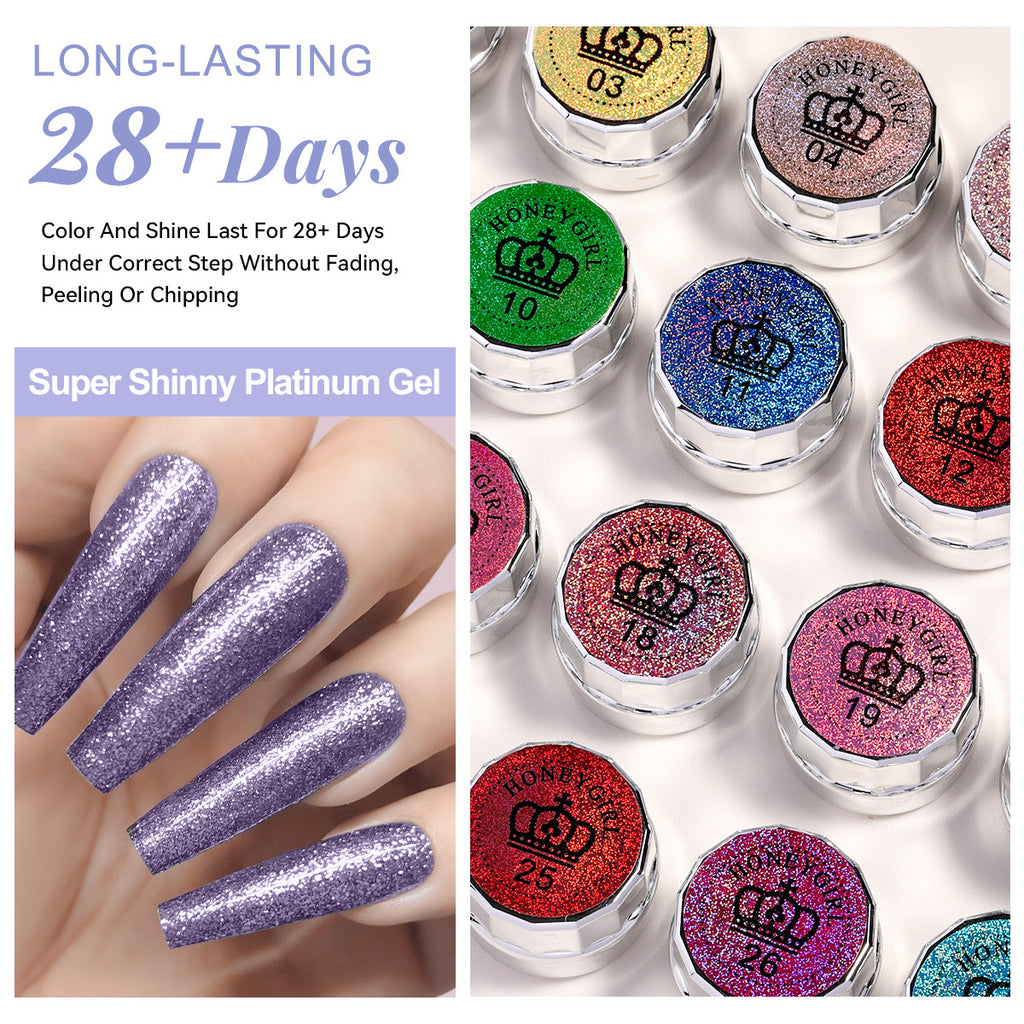 Starlight Platinum Gel | Glitter Gel Collection