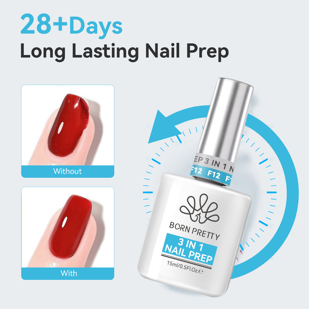 BORN PRETTY New Nail 3-in-1 Desiccant Staplizer Nail Surface Repair Care Solution Nail Balancing Liquid