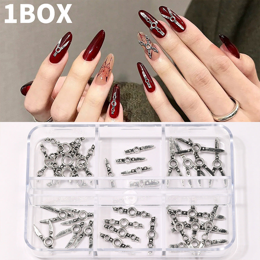 Multi-Style 3D Nail Charms Collection | Y2K, Gothic Crosses & Golden Butterfly Assortments