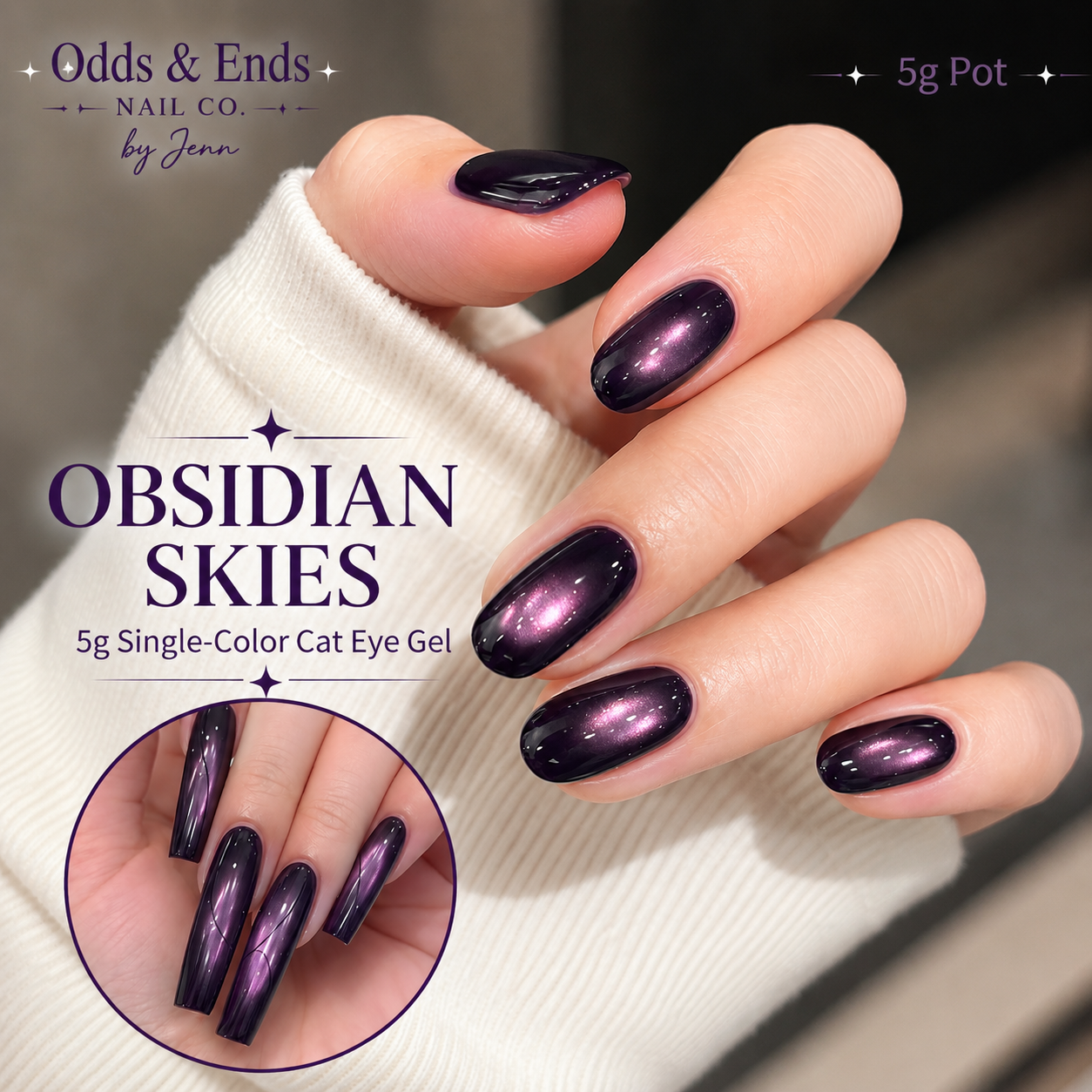Wormhole Collection | 5g Single-Color Cat Eye Gels