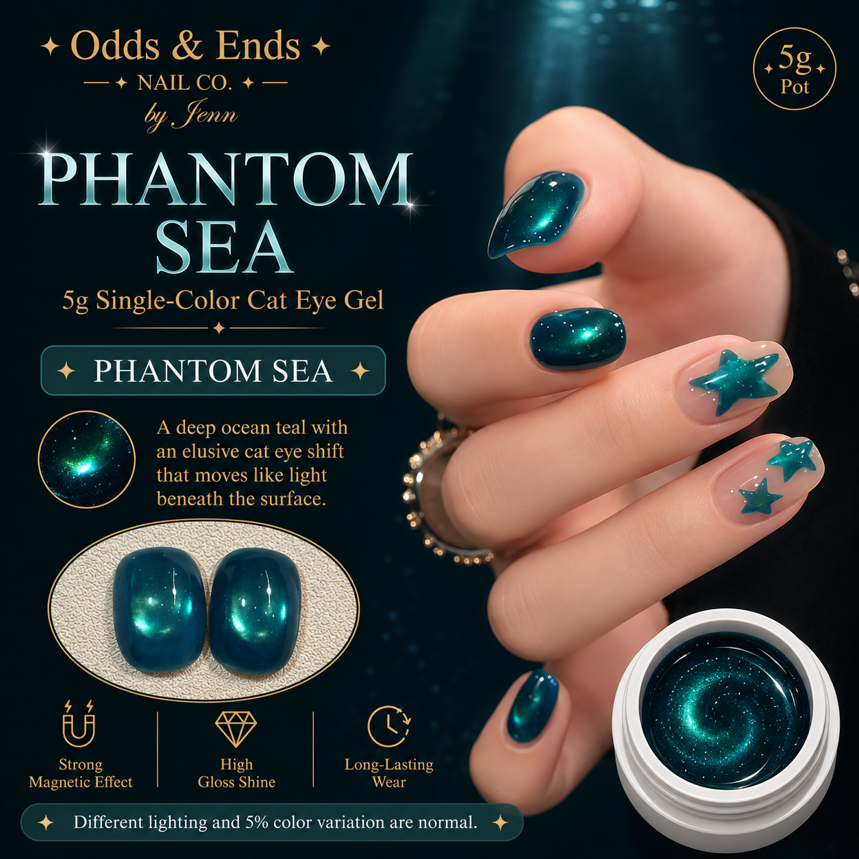 Wormhole Collection | 5g Single-Color Cat Eye Gels