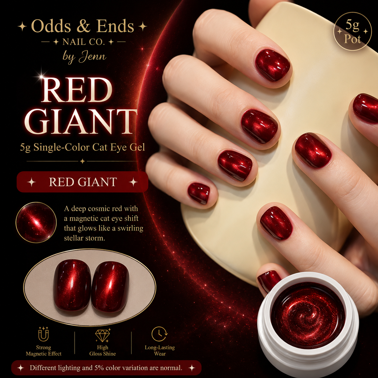 Wormhole Collection | 5g Single-Color Cat Eye Gels