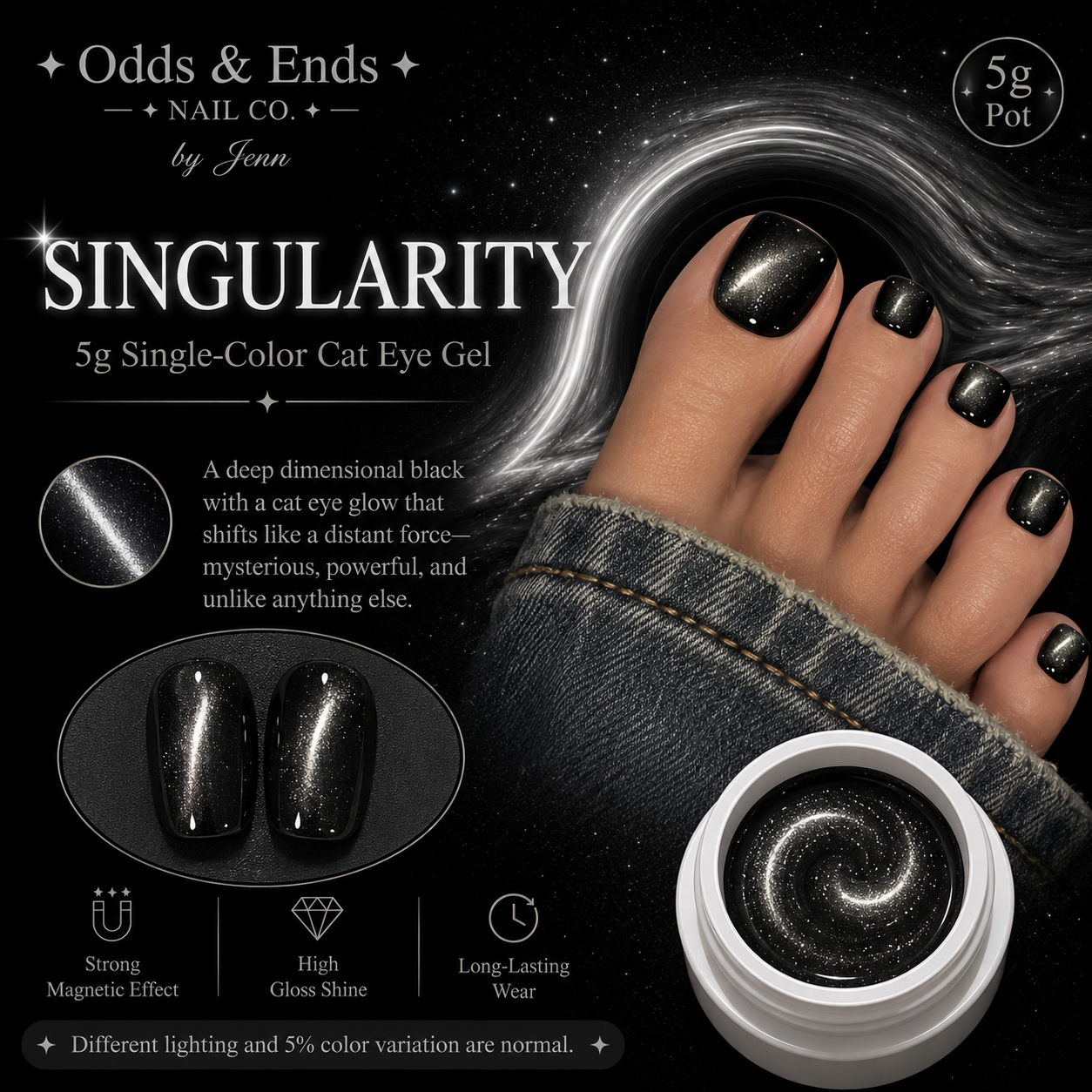 Wormhole Collection | 5g Single-Color Cat Eye Gels