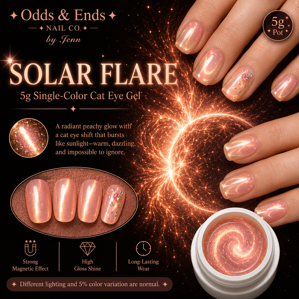 Wormhole Collection | 5g Single-Color Cat Eye Gels