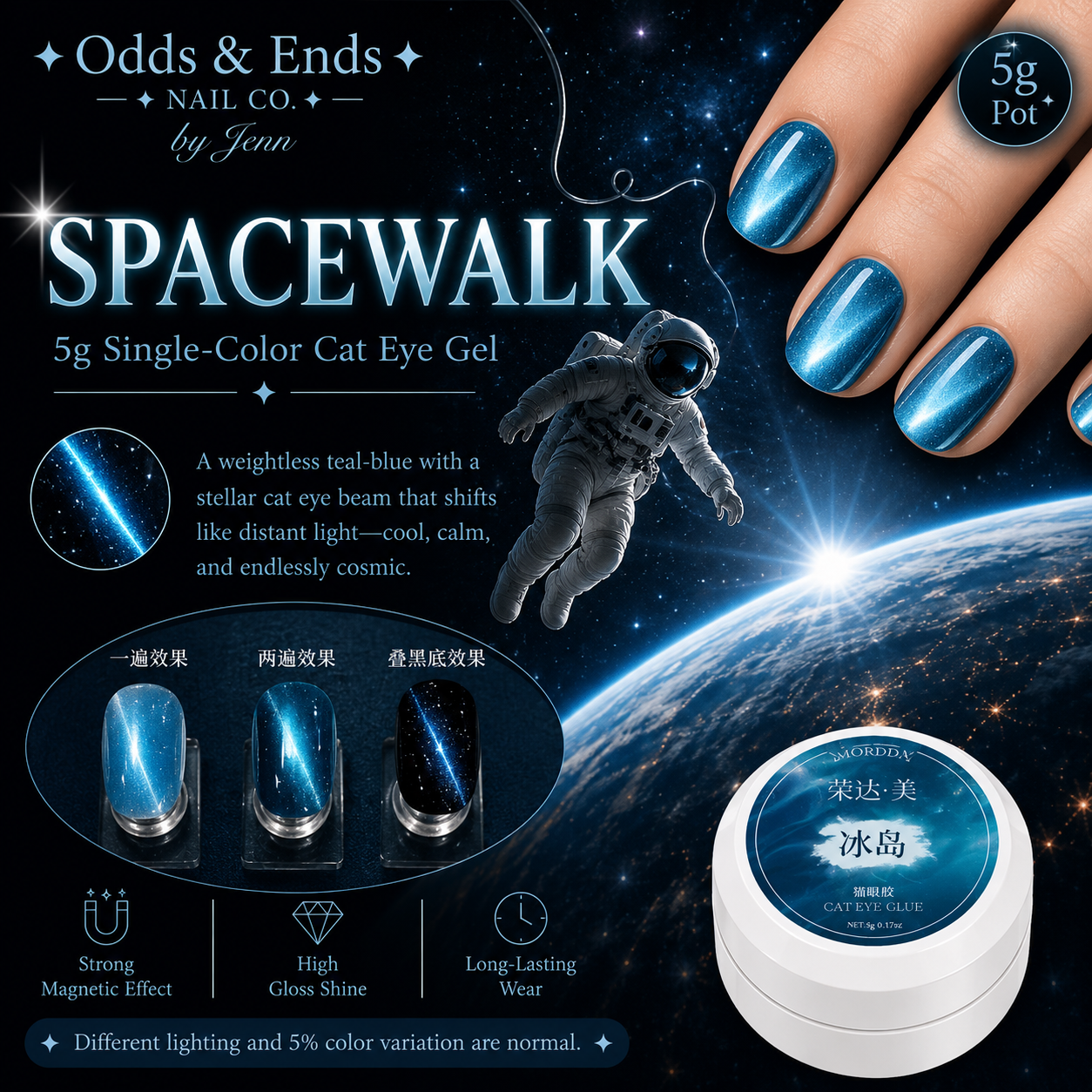 Wormhole Collection | 5g Single-Color Cat Eye Gels