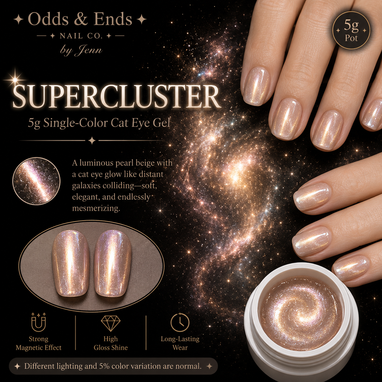 Wormhole Collection | 5g Single-Color Cat Eye Gels