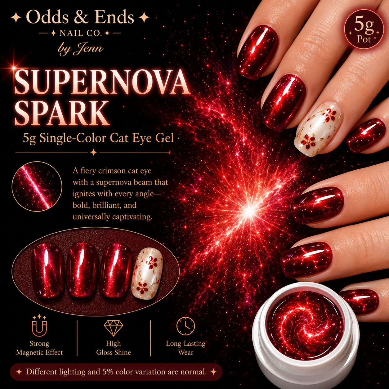 Wormhole Collection | 5g Single-Color Cat Eye Gels