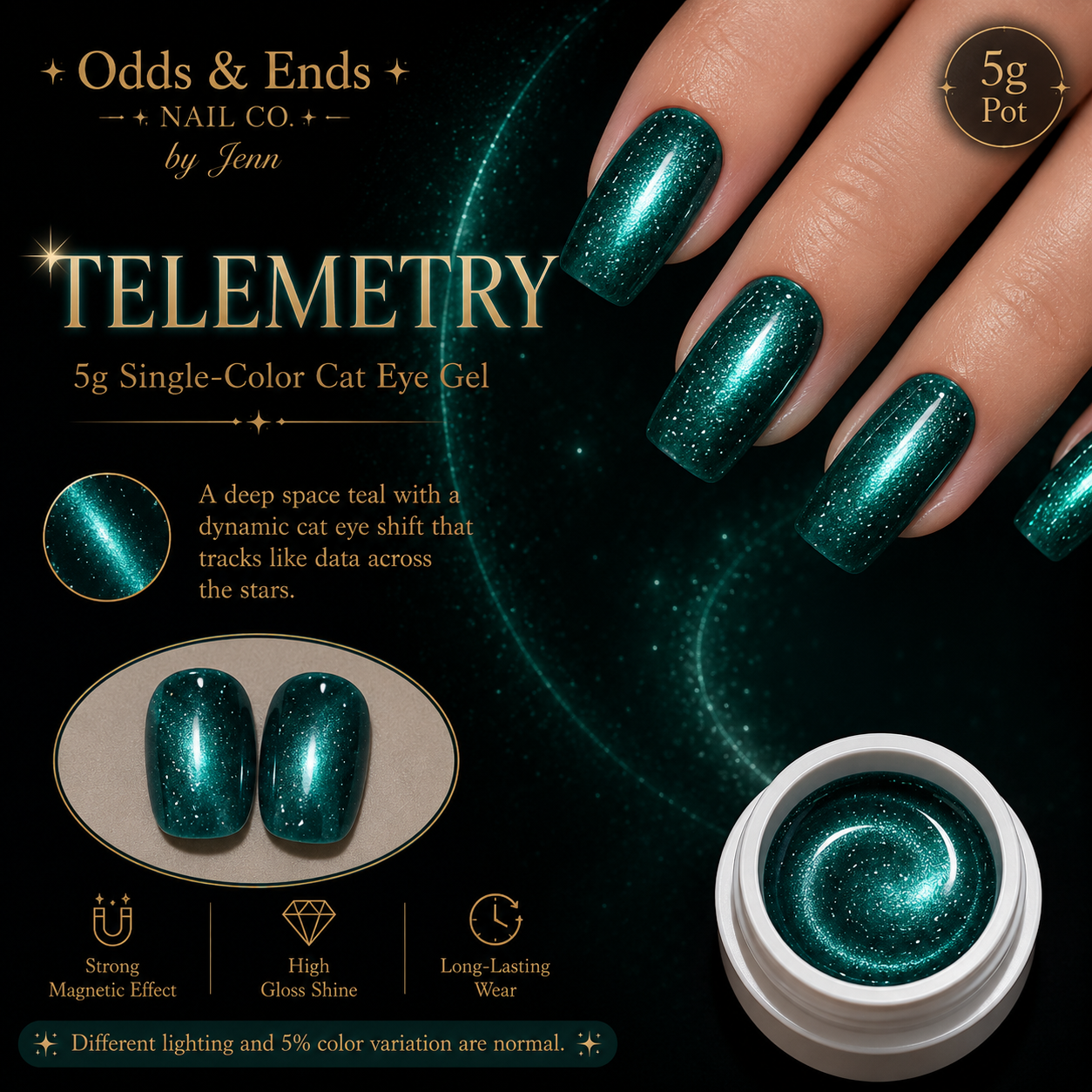 Wormhole Collection | 5g Single-Color Cat Eye Gels