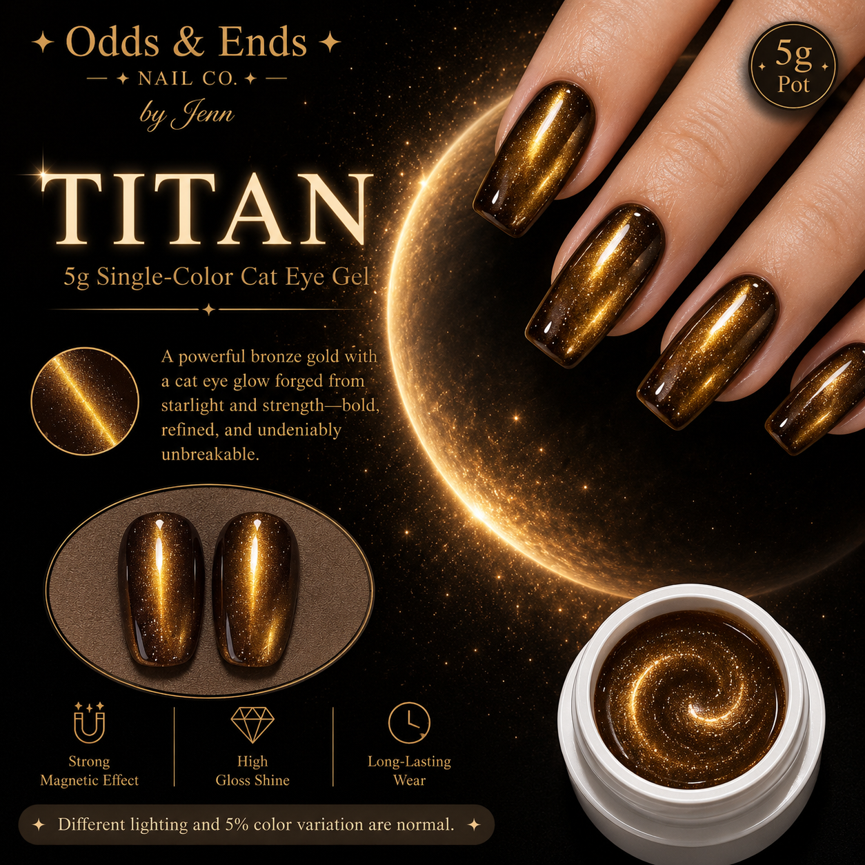 Wormhole Collection | 5g Single-Color Cat Eye Gels