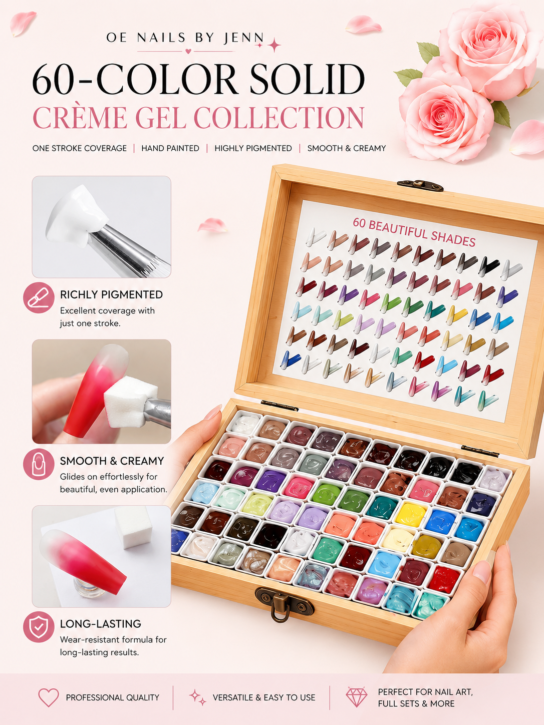 ✨ Cosmic Vault | 60-Color Solid Crème Gel Collection ✨