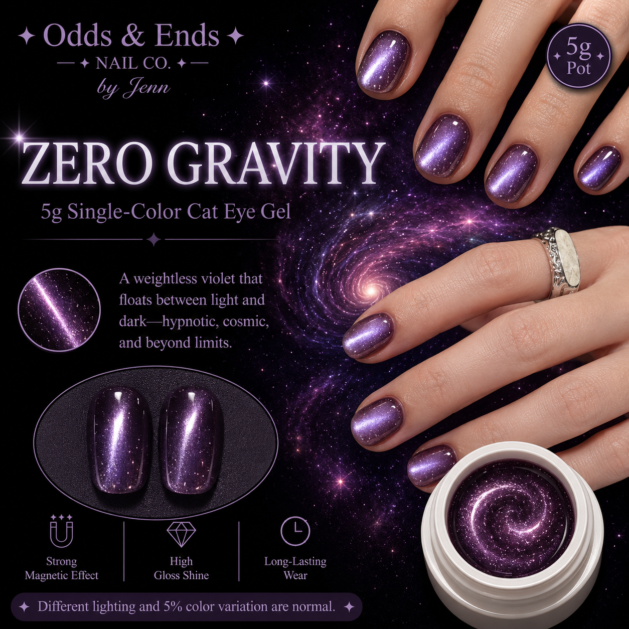 Wormhole Collection | 5g Single-Color Cat Eye Gels