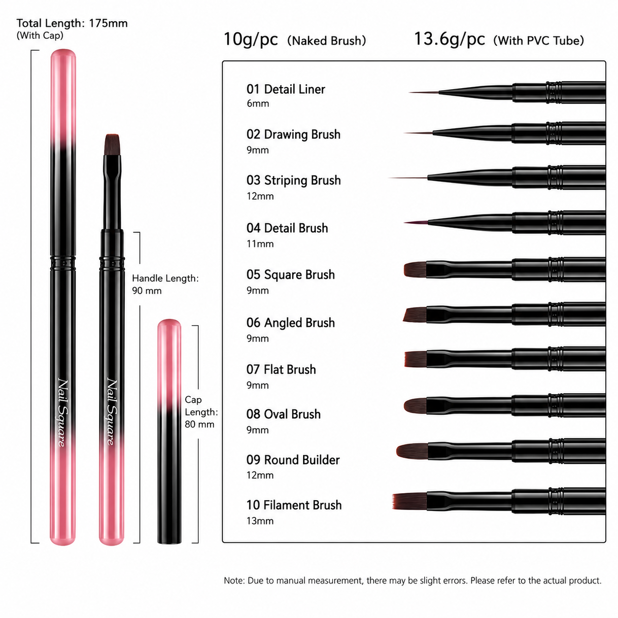 Nail Art Construction Brush & Pen Set | Paint Like The Stars