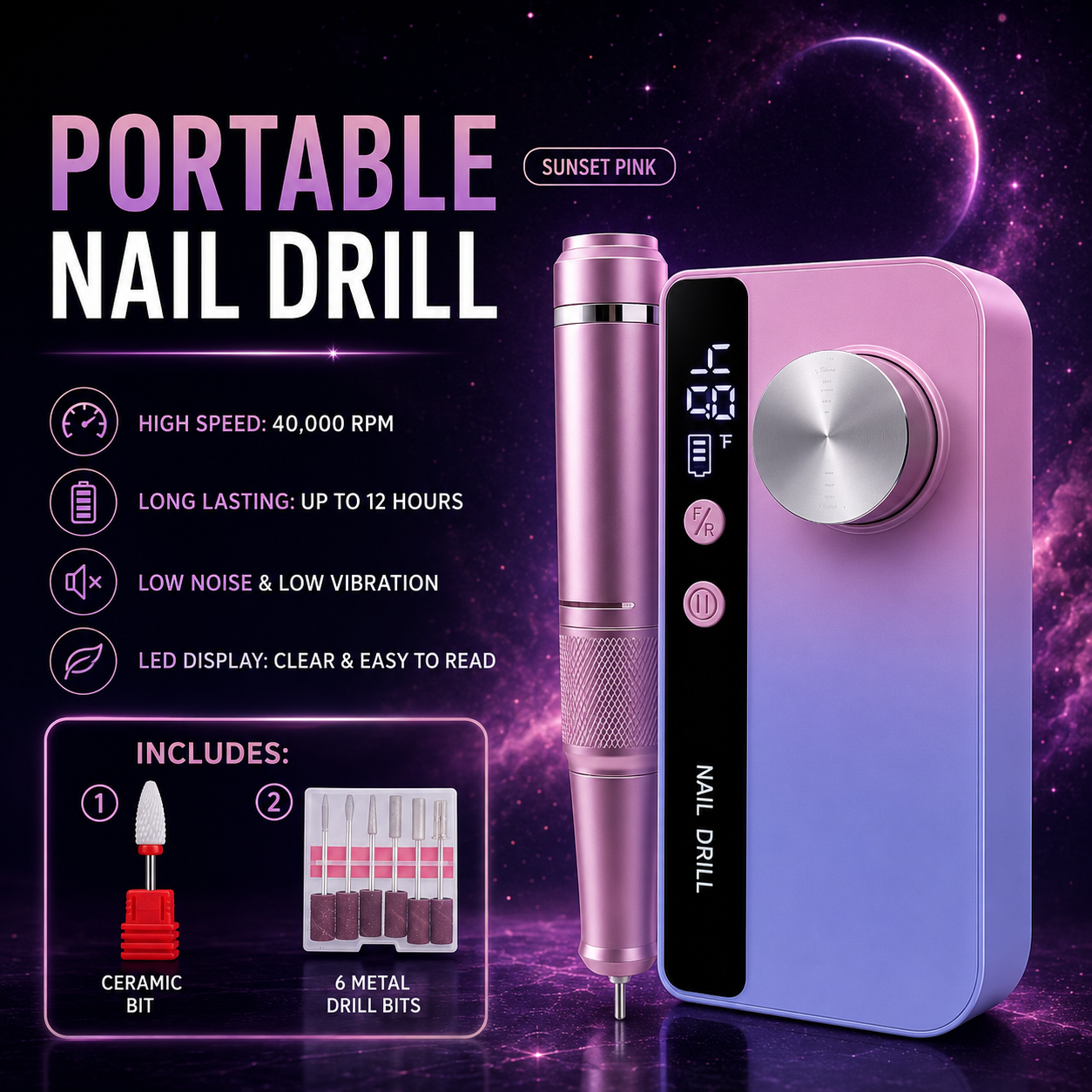 Yames M-50 Electric Nail Drill | Entry, Recommended & Upgraded Editions
